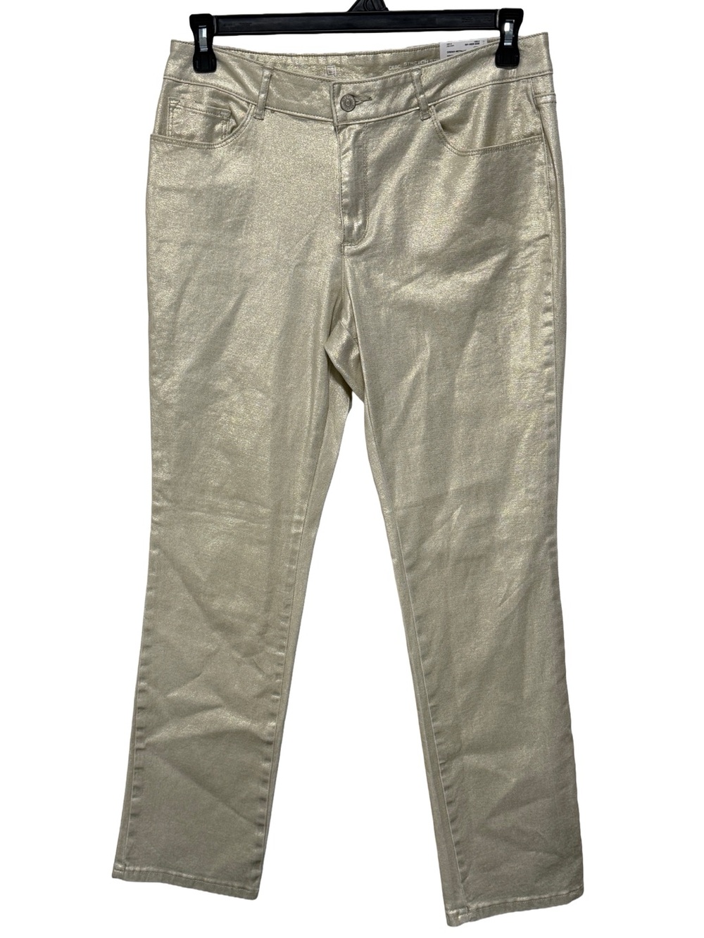 Liz Claiborne Straight Metallic Leg Jeans Size 8 NWT